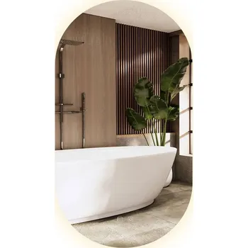 Oválné dotykové zrcadlo s LED osvětlením EGG 60x80 cm