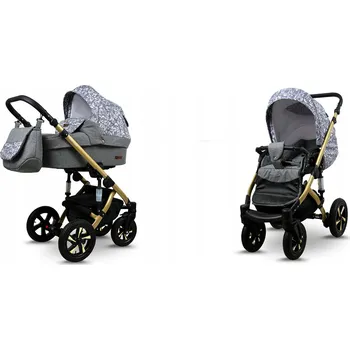 Kočárek Dětský kočárek 2v1 BabyLux Sky Lark - kombinovaný kočárek s hlubokou korbou a sportovní sedačkou