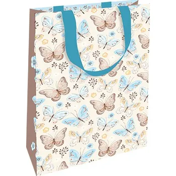Dárková taška Dárková taška s ražbou malá Motýlí zahrada
