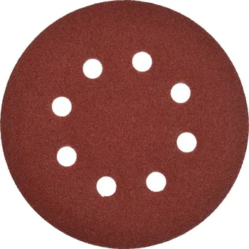 Příslušenství k brusce Brusné papírové kotouče, smirek, průměr 125mm, 8 otvorů, různé hrubosti a velikosti balení