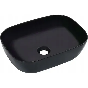 Černé obdélníkové keramické umyvadlo 45,5 x 32 x 13 cm