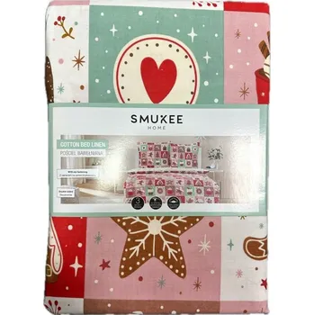 Povlečení Smukee Home povlečení bavlna 100% VÁNOČNÍ 160x200