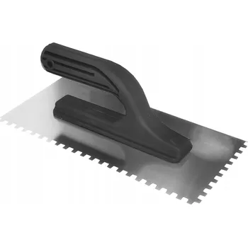 Zednické hladítko Nerezové zubové hladítko 130 x 270 mm, zub 6x6 Polax