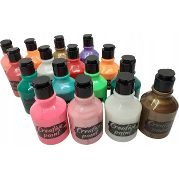 Výtvarná barva Akrylové barvy kreativní sada Avec Mix barev 16 kusů x 150 Ml