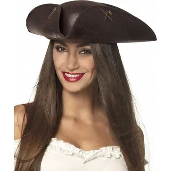 Pokrývka hlavy Klobouk Admirála Kapitána Třírohý Karneval