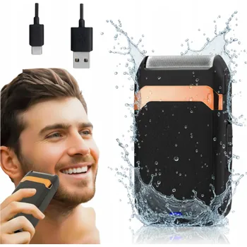 Holicí strojek HOLICÍ STROJEK ELEKTRICKÝ PÁNSKÝ NA VOUSY A VLASY VODĚODOLNÝ BEZDRÁTOVÝ FÓLIOVÝ