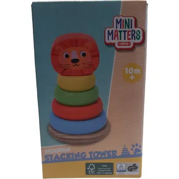 ostatní stavebnice PYRAMIDA VĚŽ EDUKAČNÍ SKLÁDAČKA STAVEBNICE TŘÍDIČ MINI MATTERS SADA 6 KS