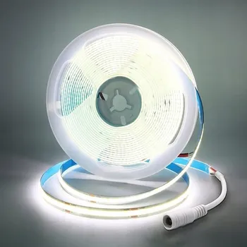 LED páska 5m LED COB neonová páska 12V 1600 LED IP20 STUDENÁ BÍLÁ