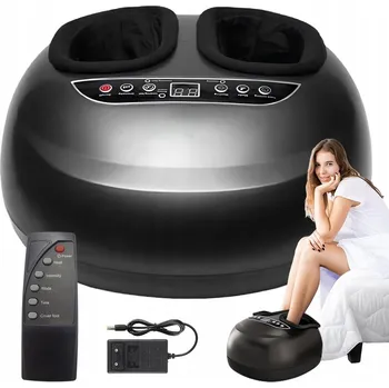 Masážní přístroj Masážní Přístroj na nohy černý Shiatsu s vyhříváním 50 W
