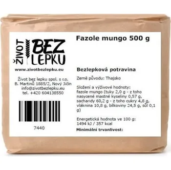 Luštěnina Život bez lepku Fazole mungo 500 g