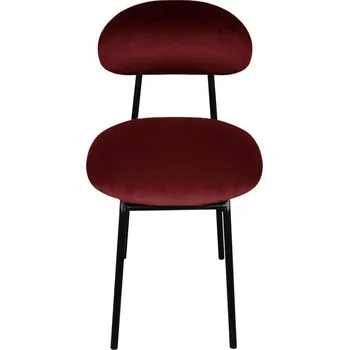 Jídelní židle Extravagantní čalouněná židle do obývacího pokoje Plum - Happy Barok french velvet 663 42x75 cm