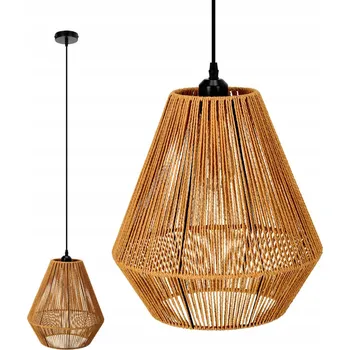 Závěsné svítidlo SIBU BOHO styl z provázku NA E27 stropní pletené