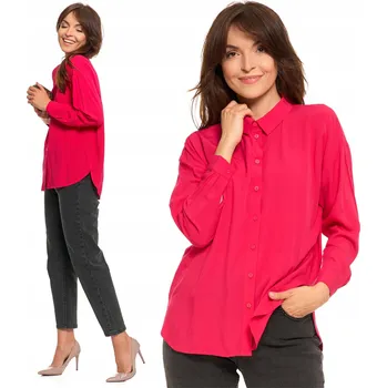 Dámská košile Moraj dámská košile s dlouhým rukávem, bez vzoru, růžová OKD3300-001, velikost S