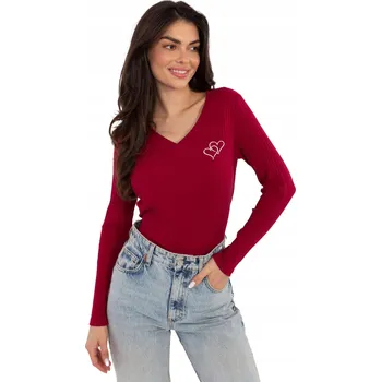 Dámská halenka Rue Paris halenka dlouhý rukáv střih přiléhavá velikost S/M