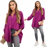 Košile Kesi fialová bavlněná s dlouhým rukávem univerzální