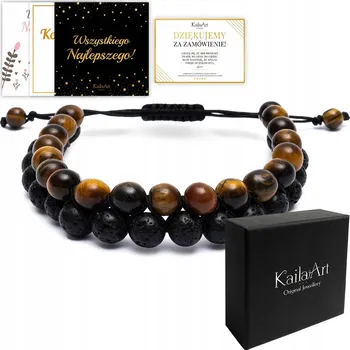 Náramek Nastavitelný náramek 18-25 cm tygří oko, DÁREK, KVALITA Versatile