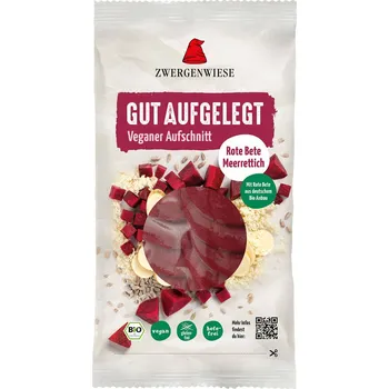 Zwergenwiese Veganský nářez s červenou řepou a křenem 100 g bio BIO VEGAN BEZLEPEK Množství: 1 ks