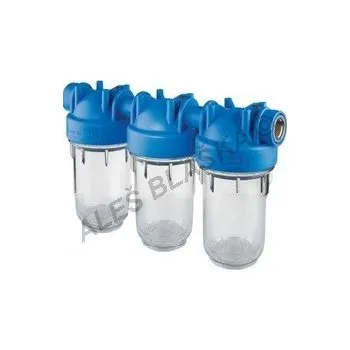 Filtrace vody ATLAS FILTRI - Itálie | Trojitý filtr DP 5" MEDIUM TRIO (filtr na vodu, vodní filtrace) - 1/2" filtr DP MEDIUM 5" TRIO