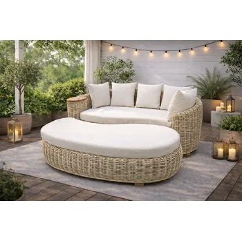 FaKOPA Zahradní ratanová sestava VALI - přírodní ratan