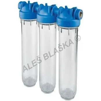 vodní filtr ATLAS FILTRI - Itálie | Trojitý filtr DP 20" MASTER TRIO (filtr na vodu, vodní filtrace) - 3/4" filtr DP MASTER 20" TRIO