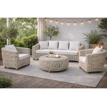 FaKOPA Zahradní ratanová sestava CORDOBA - přírodní ratan