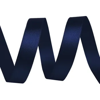 Stuha Atlasová stuha šíře 12 mm, střední, 153 modrá delta