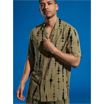 Pánská košile Sinsay - Košile - olivová - 8059Y-19X - 8059Y-19X-XS-1