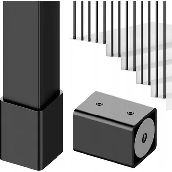 Zábradlí Držák zábradlí Harfa pro profil 25 x 25 mm, nerezová ocel RAL 9005
