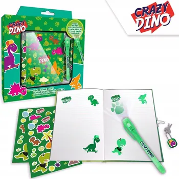 Zápisník Zápisník A5 Kids Euroswan Hodný dinosaurus zelený