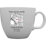 Personalizovaný MEGA XXL keramický hrnek 1000 ml s mapou