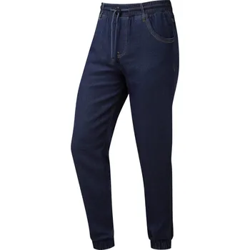 Pracovní obuv Premier Kalhoty PR 556 kuchařské do pasu, v jogger stylu - AKCE! COT390556m1404-indigo deni XL Denim indigo