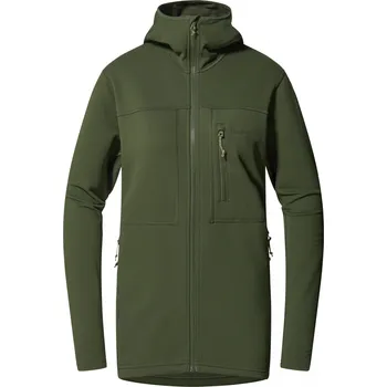 Dámská mikina Dámská fleecová mikina Haglöfs Rosson Mid hood - zelená Velikost: S
