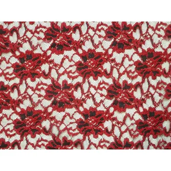 Krajka elastická krajka 1987 karmínová