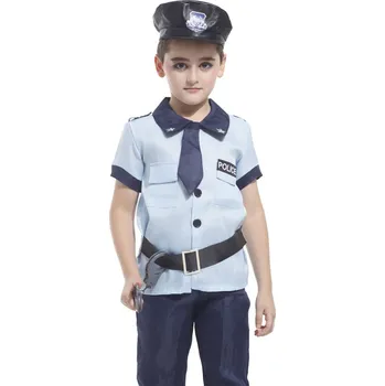 Karnevalový kostým Kostým policista vel. L 120-130 cm