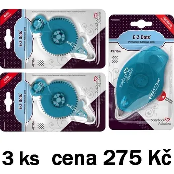 Kancelářské lepidlo Scrapbook Adhesives Roller permanentní lepidlo kapky 8mmx13m (1ks) + náhradní náplň (2ks)