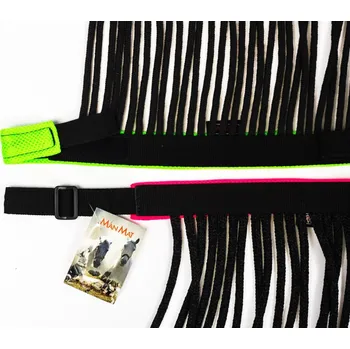 Koňská maska proti hmyzu ManMat ČELENKA s TŘÁSNĚMI proti hmyzu - oranžová