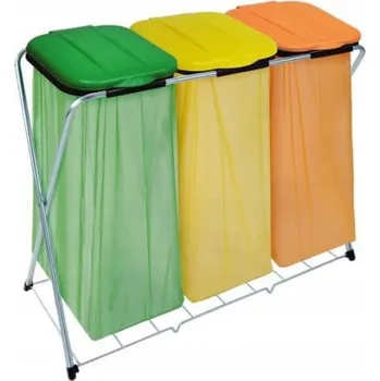 Odpadkový koš Stojan a rám na pytle pro třídění kovů Artex 360 l, vícebarevný