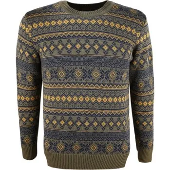 Pánská móda Kama Merino svetr 4057 106 - tmavě zelená S