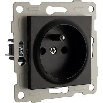 Elektrická zásuvka Appio nástěnná Elektrická Zásuvka černá