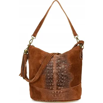 Kabelka Beltimore shopper kabelka z pravé kůže hnědá