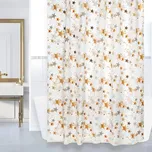 Koupelnový závěs 180 x 200 cm béžový s hvězdami