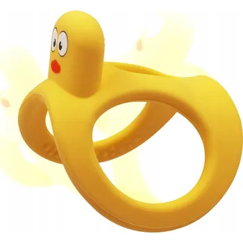 Mombella Kousátko Hračka Kachna Žlutá 3 m+