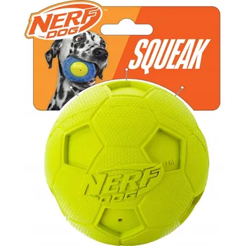 Hračka pro psa Míček pro psy NERF DOG Hračka pro psy gumová pískací míček 10 cm