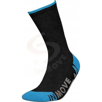 Pánské ponožky InMove Ponožky Sportovní Deodorantové ponožky černé, velikost 38-40
