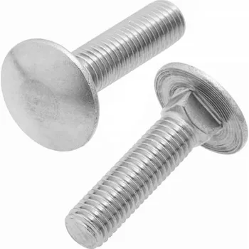 Šroub ŠROUB M6x30 KL.4.8 ZÁMKOVÝ S HLAVOU HRYBKOVOU POZINK PLNÝ ZÁVIT 1KG MARCOPOL