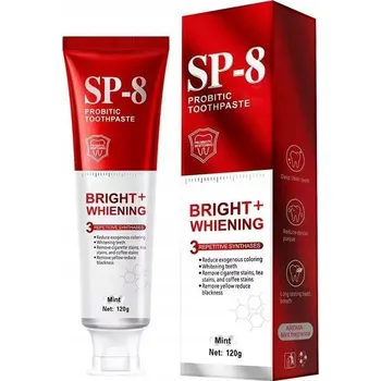 Dentální hygiena SP-8 Probiotická Bělící Zubní Pasta - Probiotika pro Bělení Zubů, 120g