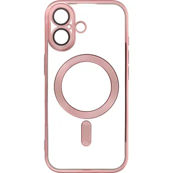 Pouzdro na mobilní telefon Kryt pro Apple iPhone 17 - podp. MagSafe - plastový / gumový - Rose Gold růžový