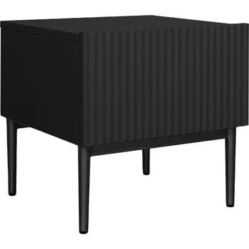 Noční stolek Sada nočních stolků Nicole - Meble Bogart Černá / Černá 46x45 cm