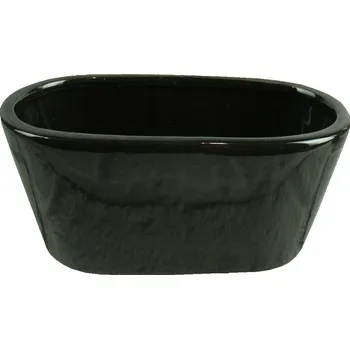 Květináč Keramický květináč 17 cm černý