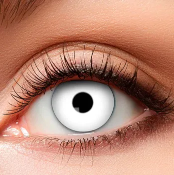 Karnevalový kostým Kontaktní čočky děsivě bílé